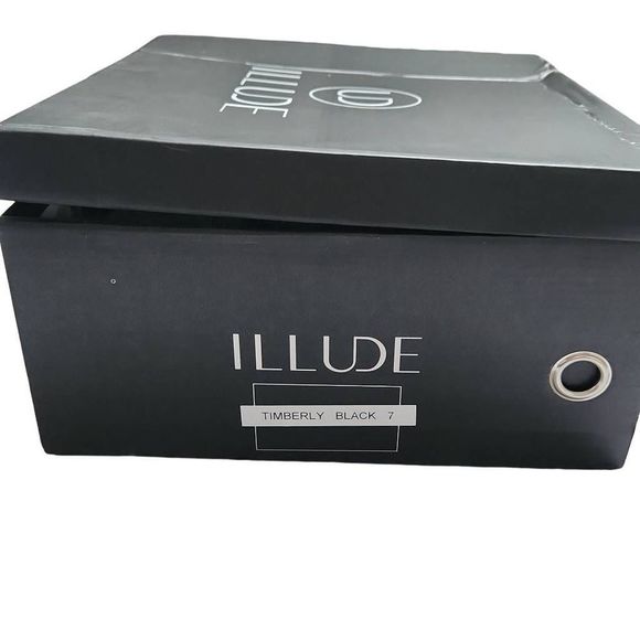 Illude Ladies Timberly Black Knee High Lace Up Buckle Military Boots - Size 7 - Picture 9 of 9